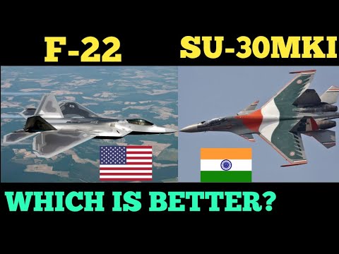 SU-30MKI VS F-22 FIGHTER JETS SPECIFICATIONS COMPARISON.