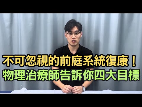 不可忽視的前庭系統復康，物理治療師告訴你前庭復康的重要性｜李文迪物理治療師｜Together Physio｜凝聚頭暈治療中心