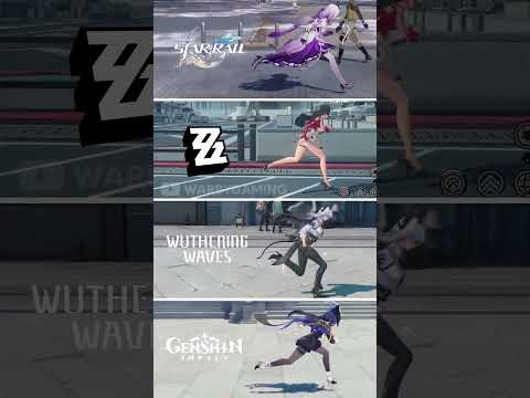 Running Physics | Honkai Star Rail vs ZZZ vs Wuthering Waves vs Genshin Impact