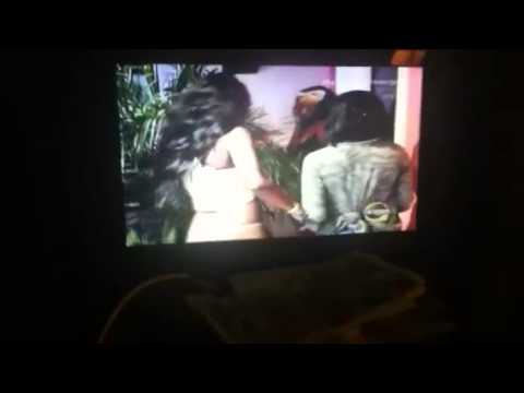 Tiana poors water on janelle