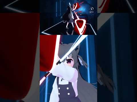 【BeatSaber】Dancing in the Shadows【with AI】【片手ダスモプレイ】#37  #shorts