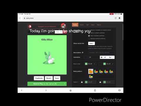 How to make a cute kitty on Ponytown