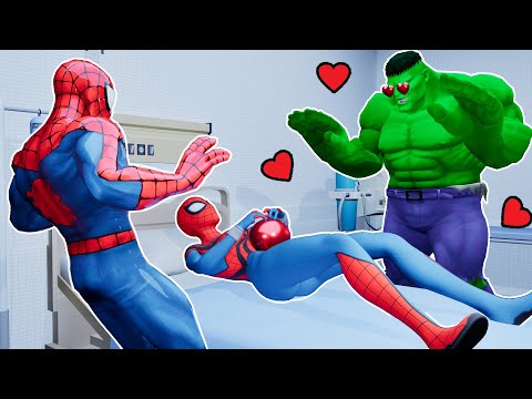 Granny, SpiderMan Và Hulk Trái Tim Tan Vỡ | Funny Horror Animation