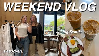 WEEKEND vlog! solidcore class, seattle apartment tour & girl time!