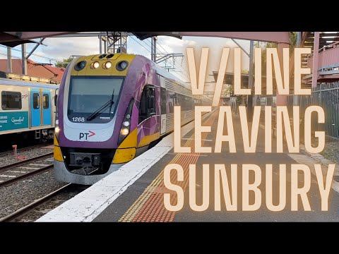 V/Line Train Departing Sunbury