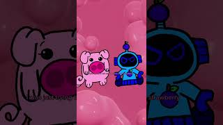 Why me? 🦖🐷🤖(the world of friends short) #Animation