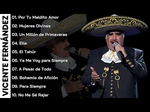 VICENTE FERNANDEZ MEJORES CANCIONES - VICENTE FERNANDEZ 40 GRANDES ÉXITOS MIX