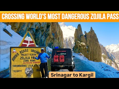 Why ZOJILA Pass World's most Dangerous?? Srinagar to Kargil S2 EP-22 India🇮🇳 KASHMIR & LADAKH