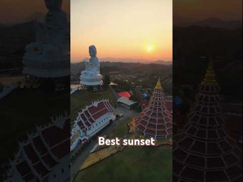 #chiangraithailand #thailandia #sunset #buddha #drone #waterfall #view #travel #travelvlog #sade
