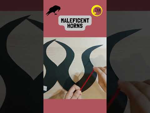 How to make Maleficent Horns #zanonhand #maleficent #horn #diy #halloween #props #headdress
