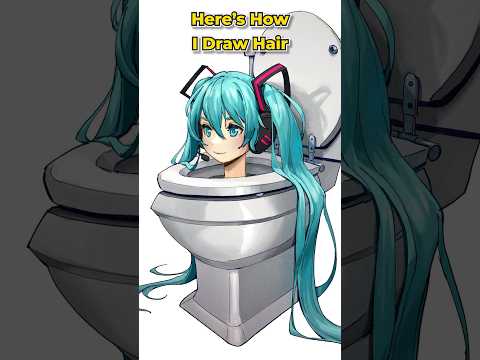 How I draw hair