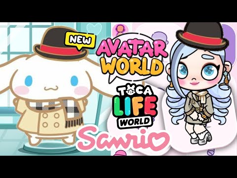 HOW TO MAKE WINTER CINNAMOROLL SANRIO 🩵 IN AVATAR WORLD AND TOCA BOCA WORLD 😍