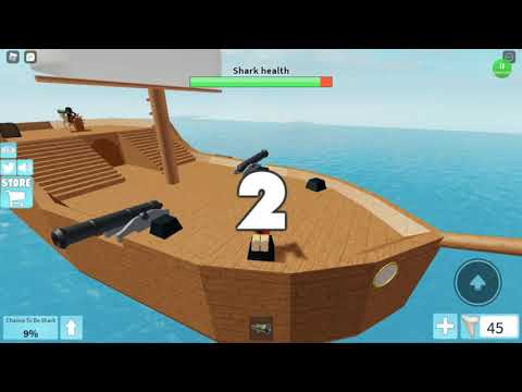 Shark bite Roblox with my Cousin