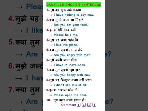 Daily use english sentences | Learn english speaking | Spoken english Practice | english speaking