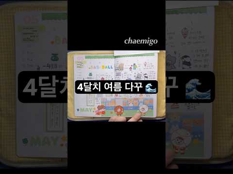 여름 가기 전 후딱 올리는 4달치 월간 1분 다꾸 (((o(*ﾟ▽ﾟ*)o)))♡