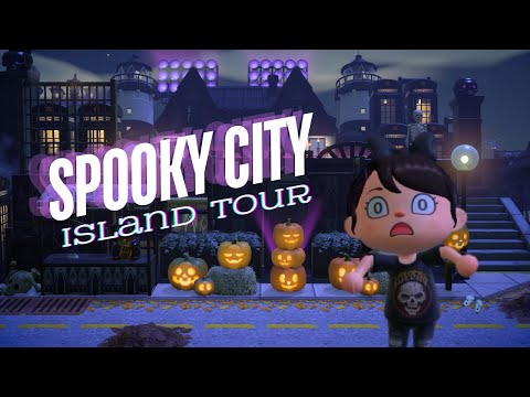 ABSOLUTELY EPIC Haunted Island 👻🧡 ACNH Island Tour Halloween | Animal Crossing: New Horizons