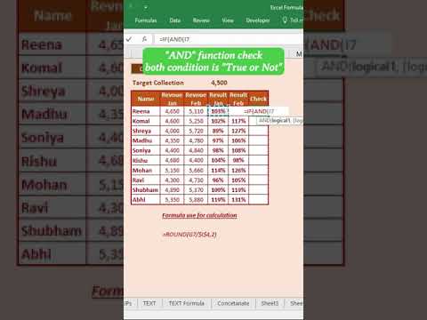 Use of AND with IF Function in Excel @ExcelWithAnubhav #excel #formula