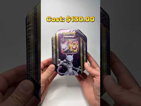 Pokemon Card Mewtwo Tin Opening