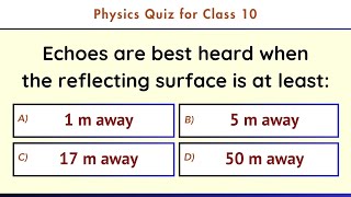 Physics Quiz for Class 10 | 20 MCQs to Sharpen Your Concepts and Prepare for Exams Effectively