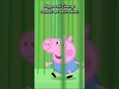Peppa Pig and George Play Hide and Seek 🤫 🐽  #shorts #peppapig