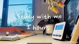 2 Hours Study With Me: Lofi music and background sounds