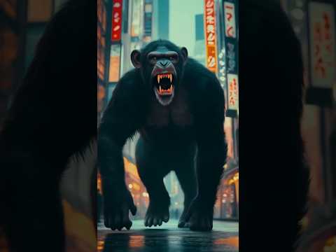 🦍Giant Apes Invade Tokyo! 🦍🌆  Epic Anime Style Chaos 💥 #alvision #ai