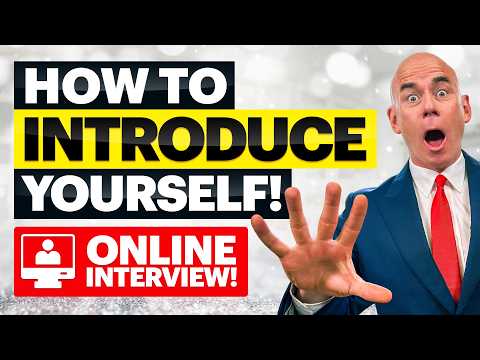 "HOW TO INTRODUCE YOURSELF IN AN ONLINE JOB INTERVIEW! (Best 'Tell Me About Yourself' Answer!)"