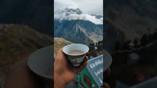 butter tea, i drank a bit tho! #winter #buttertea #tealover #snow #evening #youtubeshorts #ytshorts