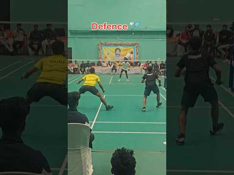 Defend like a shield 🛡️ #shorts #badminton #highlights