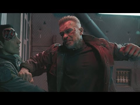 Terminator: Dark Fate / Falling Airplane Fight Scene (T-800 vs Rev-9)