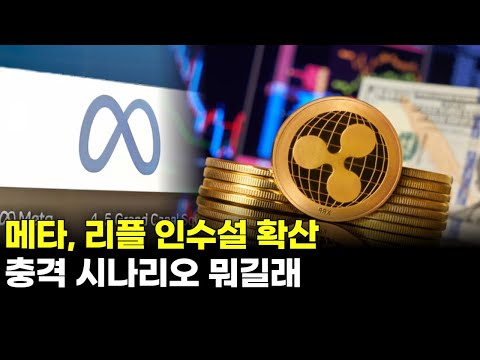 메타, 리플 인수설 확산…충격 시나리오 뭐길래