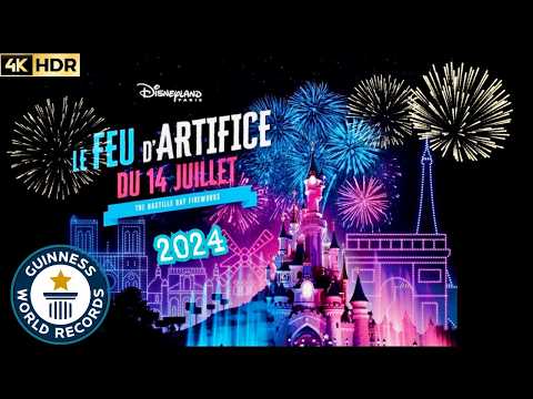 Feu d’artifice du 14 juillet 2024 à Disneyland Paris  #dlp #fireworks #disneylandparis