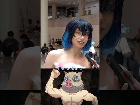 INOSUKE IS DEMURE??? #anime #demonslayer #cloudstrife #finalfantasy #inosuke #cosplay