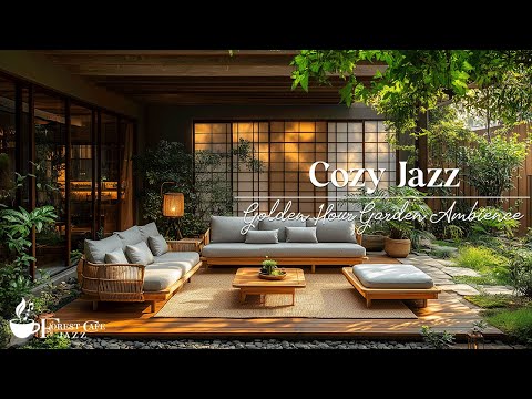 Cozy Golden Hour Garden Jazz | Outdoor Healing Vibes For A Peaceful Sunset Retreat