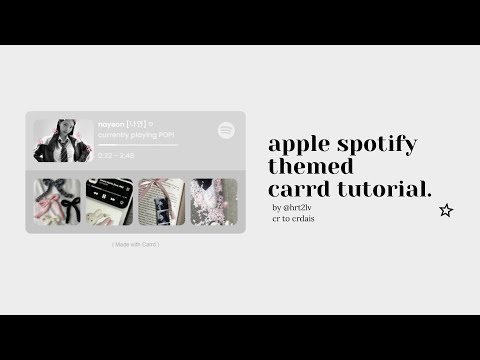 spotify themed carrd tutorial!　✦　cr; crdais