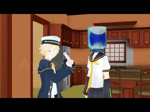 [MMD Talkloid] Len gets his head stuck in a pickle jar