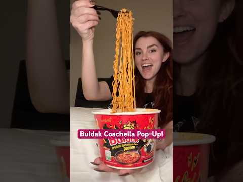 #ad BuldakChella! @BuldakTV  #buldak#ridethebuldakhigh#coachella#samyang#buldakhotsaucecarbonara