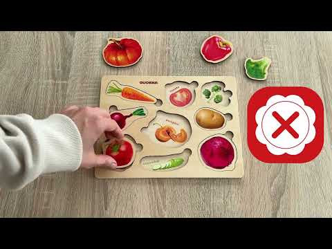 Learn Vegetable Names with Activity Puzzle