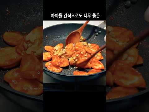 Tteokguk Rice Cake GangJeong || 떡국떡강정 💯 #shorts