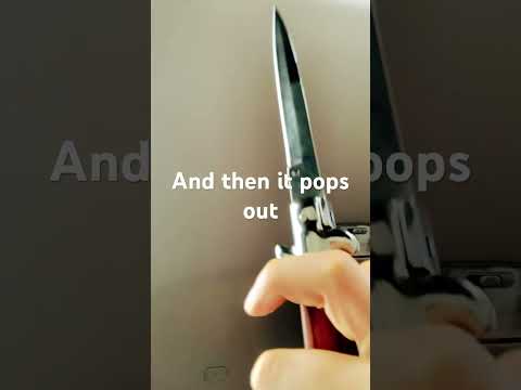 This is how you open and close the Italian switchblade #knives