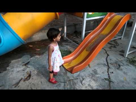 Adiba Palying on Stair