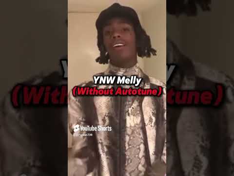 Rappers With Vs Without Autotune 🎤 #shorts #rap #ynwmelly