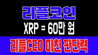 [리플 전망]리플CEO 미친 판단력 #업비트시황 #코인시황 #급등코인추천 #리플ETF대응 #리플대응 #리플스테이블코인
