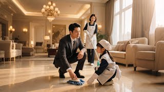 Cinderella and her daughter work as cleaners, CEO recognizes that this is his child