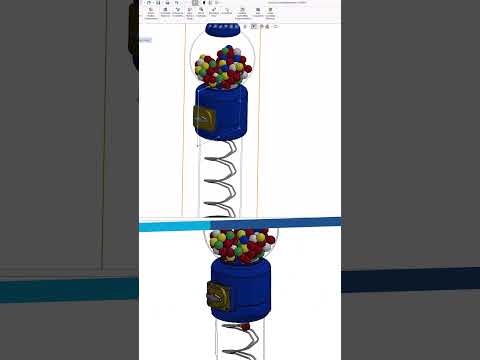 🍬 SolidWorks Gumball Machine – Final Modeling Touches! (Part 8) 🎯✨ #SolidWorks #3DModeling #Gumball