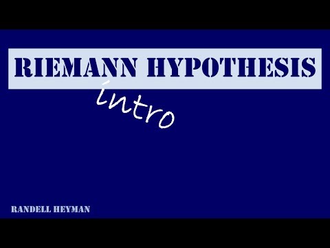 Intro Riemann hypothesis