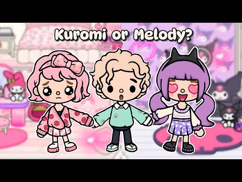 Kuromi & Melody Have Crush On The Same Boy🫢💘 👦🏼| Toca Love Story | Toca Boca | #tocaboca #tocastory