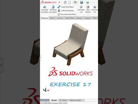 SOLIDWORKS EXERCISE 17 | FOR BEGINNERS #solidworks #engineering #design #3dmodeling
