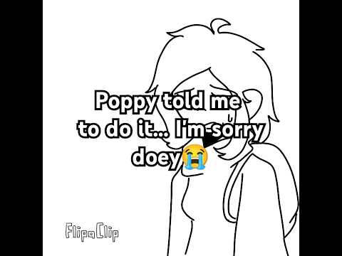 Poppy told me to do it... I'm sorry doey😭 #poppyplaytime #doey #doeythedoughman