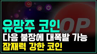 다음 불장에 대폭발이 가능하고 부자들이 많이 투자한 옵티미즘 코인 #옵티미즘